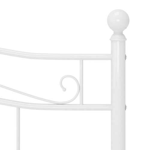 Okvir za krevet bijeli metalni 200 x 200 cm - Bijela 200 x 200 cm Cijena