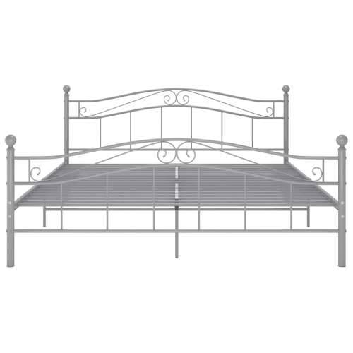 Okvir za krevet sivi metalni 200 x 200 cm - Siva 200 x 200 cm Cijena