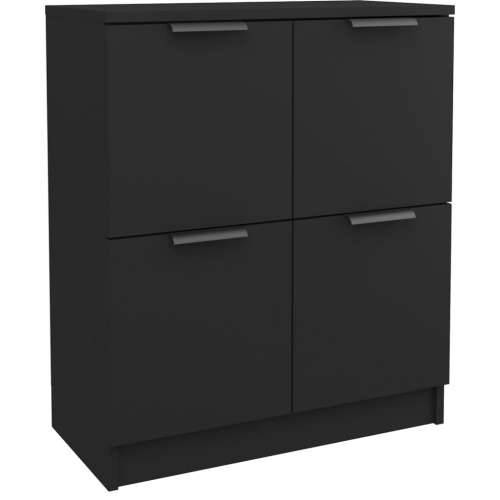 Komoda crna 60 x 30 x 70 cm od konstruiranog drva - Crna 1 Cijena