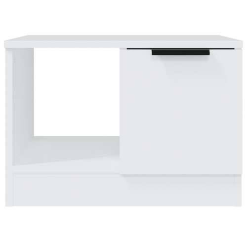 Stolić za kavu bijeli 50 x 50 x 36 cm od konstruiranog drva Cijena