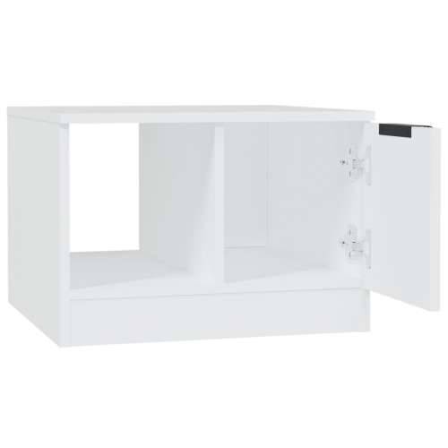 Stolić za kavu bijeli 50 x 50 x 36 cm od konstruiranog drva Cijena