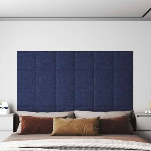 Zidne ploče od tkanine 12 kom plave 30 x 30 cm 1,08 m² - Plava 30 x 30 cm 12 Pravokutno Cijena