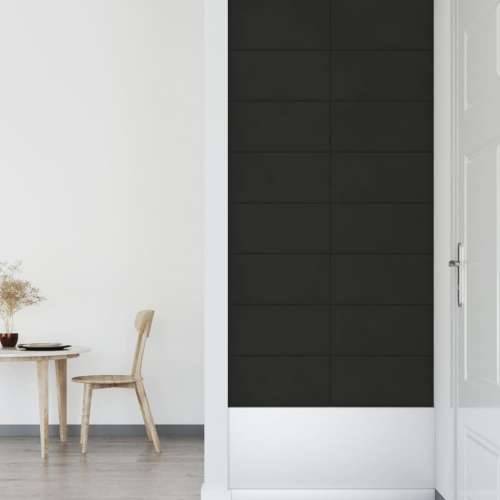Zidne ploče 12 kom crni 60 x 30 cm baršunaste 2,16 m² - Crna 60 x 30 cm 12 Pravokutno Cijena