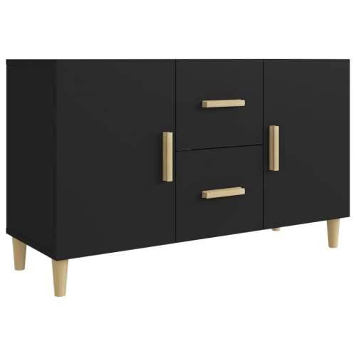 Komoda crna 100 x 36 x 60 cm od konstruiranog drva Crna 1 Cijena