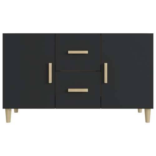 Komoda crna 100 x 36 x 60 cm od konstruiranog drva Crna 1 Cijena