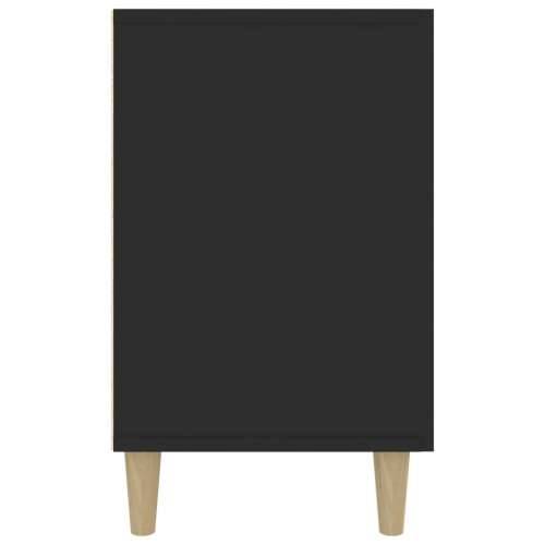 Komoda crna 100 x 36 x 60 cm od konstruiranog drva Crna 1 Cijena