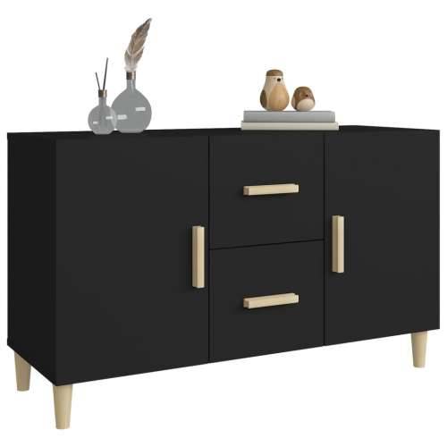 Komoda crna 100 x 36 x 60 cm od konstruiranog drva Crna 1 Cijena