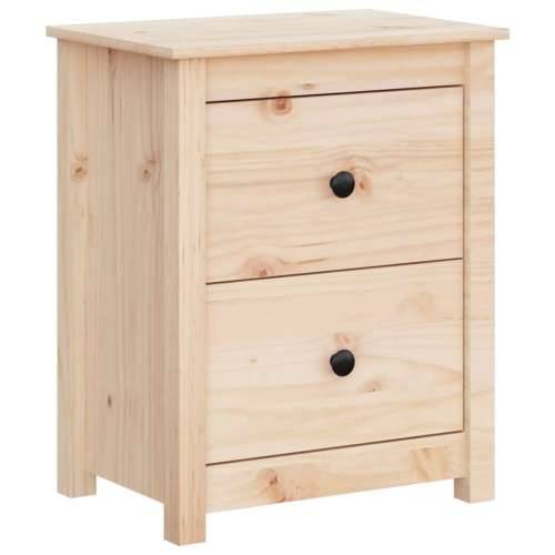 Noćni ormarić 50x35x61,5 cm od masivne borovine Prirodna 1 Cijena