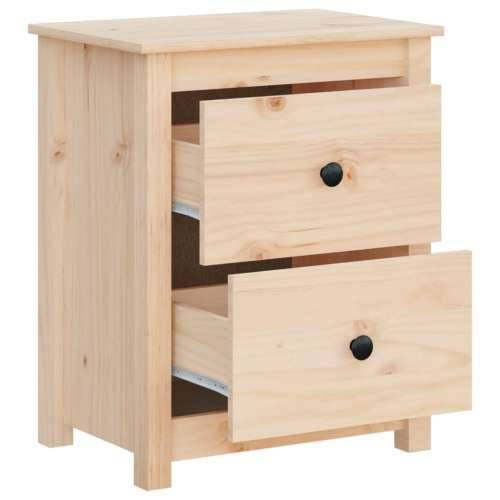 Noćni ormarić 50x35x61,5 cm od masivne borovine Prirodna 1 Cijena