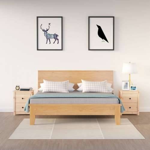 Noćni ormarići 2 kom 50x35x61,5 cm od masivne borovine - Prirodna 2 Cijena