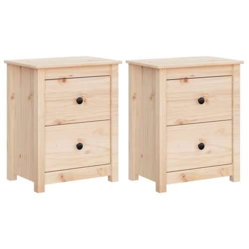 Noćni ormarići 2 kom 50x35x61,5 cm od masivne borovine - Prirodna 2 Cijena