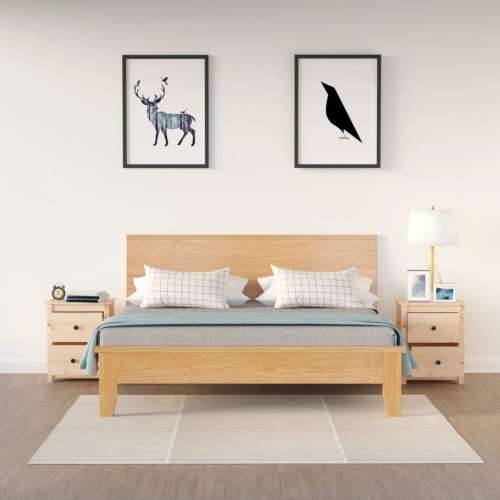 Noćni ormarići 2 kom 50x35x61,5 cm od masivne borovine - Prirodna 2 Cijena