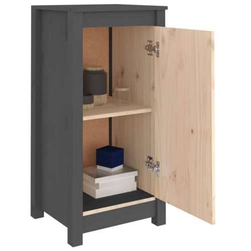 Komoda sivi 39x35x80 cm od masivne borovine Siva 1 Bočni ormarić s 1 vratima Cijena