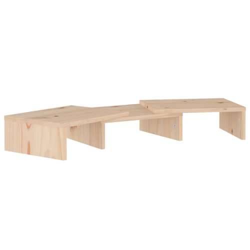 Stalak za monitor 60 x 24 x 10,5 cm od masivne borovine Cijena