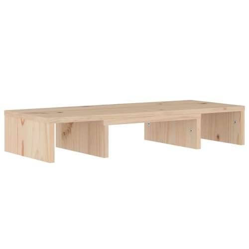 Stalak za monitor 60 x 24 x 10,5 cm od masivne borovine Cijena