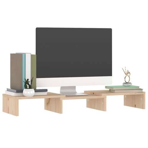 Stalak za monitor 60 x 24 x 10,5 cm od masivne borovine Cijena