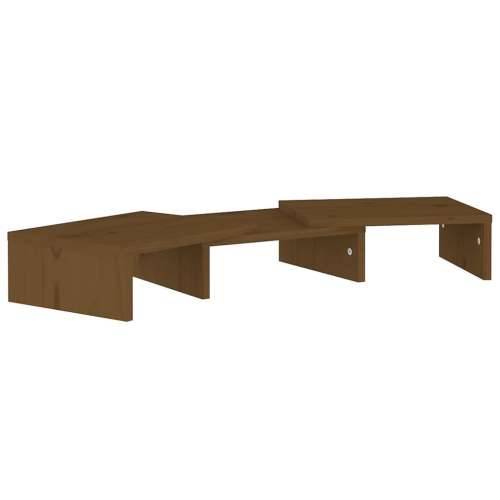 Stalak za monitor boja meda 60x24x10,5 cm od masivne borovine - boja meda 1 60 cm Cijena