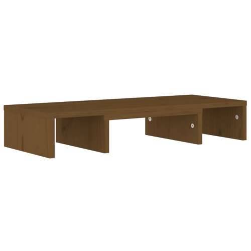 Stalak za monitor boja meda 60x24x10,5 cm od masivne borovine - boja meda 1 60 cm Cijena
