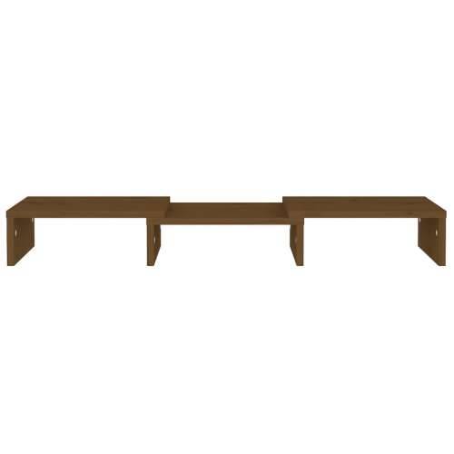 Stalak za monitor boja meda 60x24x10,5 cm od masivne borovine - boja meda 1 60 cm Cijena