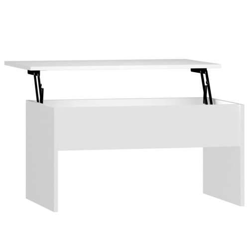 Stolić za kavu bijeli 80 x 50,5 x 41,5 cm od konstruiranog drva Cijena