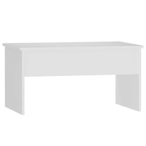 Stolić za kavu bijeli 80 x 50,5 x 41,5 cm od konstruiranog drva Cijena