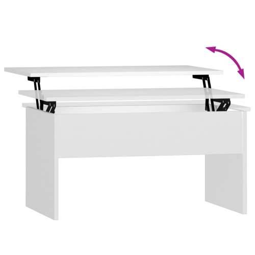 Stolić za kavu bijeli 80 x 50,5 x 41,5 cm od konstruiranog drva Cijena