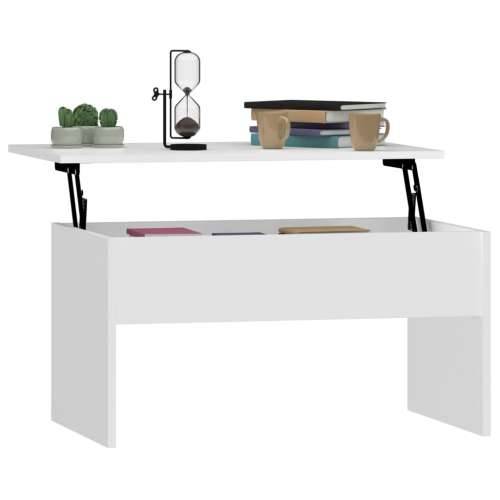 Stolić za kavu bijeli 80 x 50,5 x 41,5 cm od konstruiranog drva Cijena