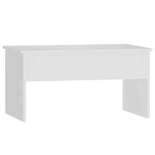 Stolić za kavu bijeli 80 x 50,5 x 41,5 cm od konstruiranog drva - Bijela 80 x 50 x 41.5 cm 1 Cijena