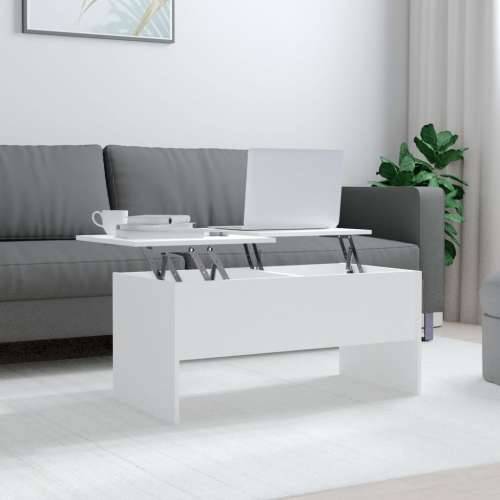 Stolić za kavu bijeli 102x50,5x46,5 cm od konstruiranog drva - Bijela 102 x 50 x 46.5 cm 1 Cijena