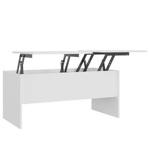 Stolić za kavu bijeli 102x50,5x46,5 cm od konstruiranog drva - Bijela 102 x 50 x 46.5 cm 1 Cijena