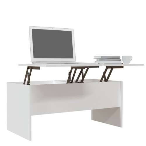 Stolić za kavu bijeli 102x50,5x46,5 cm od konstruiranog drva - Bijela 102 x 50 x 46.5 cm 1 Cijena