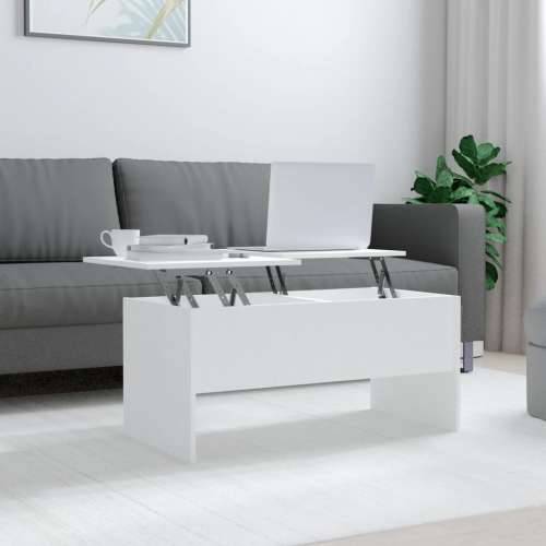 Stolić za kavu bijeli 102x50,5x46,5 cm od konstruiranog drva - Bijela 102 x 50 x 46.5 cm 1 Cijena