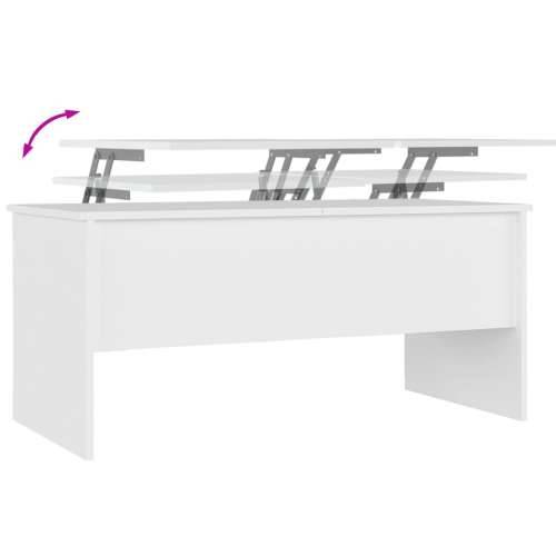 Stolić za kavu bijeli 102x50,5x46,5 cm od konstruiranog drva - Bijela 102 x 50 x 46.5 cm 1 Cijena