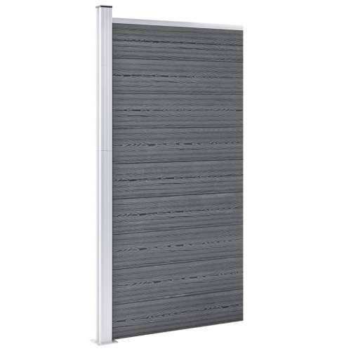 Panel za ogradu WPC 95 x 186 cm sivi Cijena