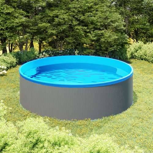 Nadzemni bazen 350 x 90 cm sivi Cijena