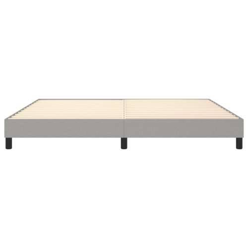 Okvir za krevet bez madraca svjetlosivi 200 x 200 cm od tkanine - Svjetlosiva 200 x 200 cm 25 cm Cijena