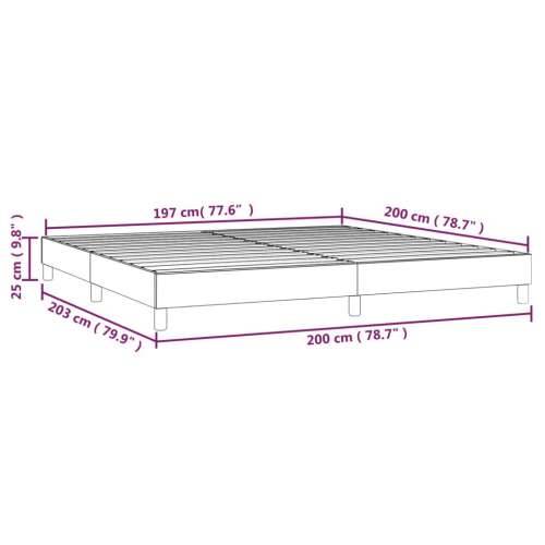 Okvir za krevet bez madraca svjetlosivi 200 x 200 cm od tkanine - Svjetlosiva 200 x 200 cm 25 cm Cijena