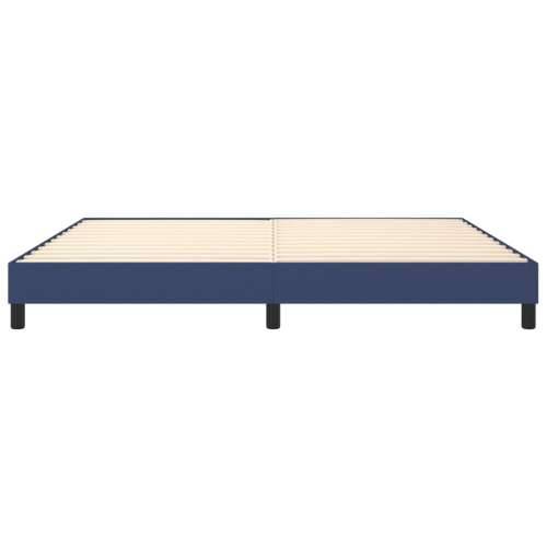 Okvir za krevet bez madraca plavi 200x200 cm od tkanine Plava 200 x 200 cm 25 cm Cijena