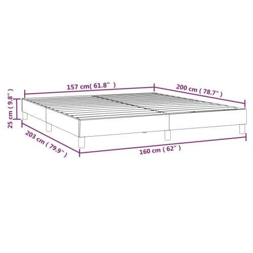 Okvir za krevet crni 160x200 cm od tkanine Cijena