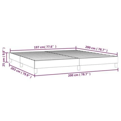 Okvir za krevet smeđesivi 200x200 cm od tkanine Cijena