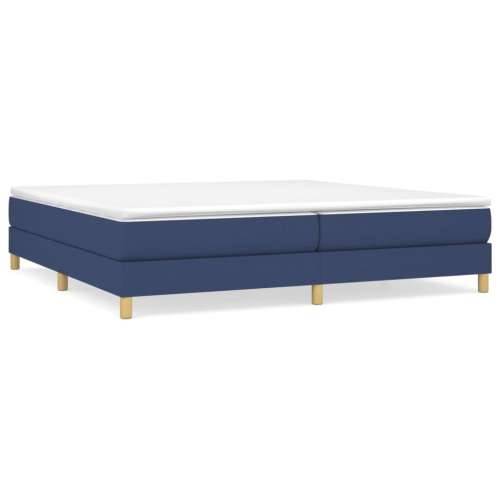 Okvir za krevet s oprugama plavi 200x200 cm od tkanine Cijena