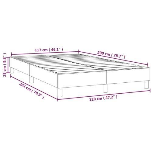 Okvir kreveta bez madraca crni 120 x 200 cm baršunasti Crna 120 x 200 cm 25 cm Cijena