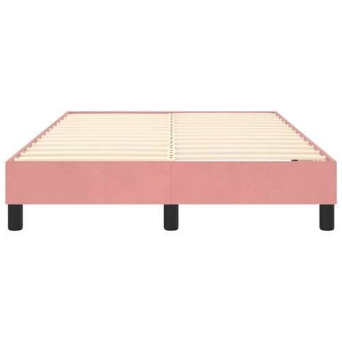 Okvir za krevet ružičasti 120 x 200 cm baršunasti Ružičasta 120 x 200 cm 25 cm Cijena