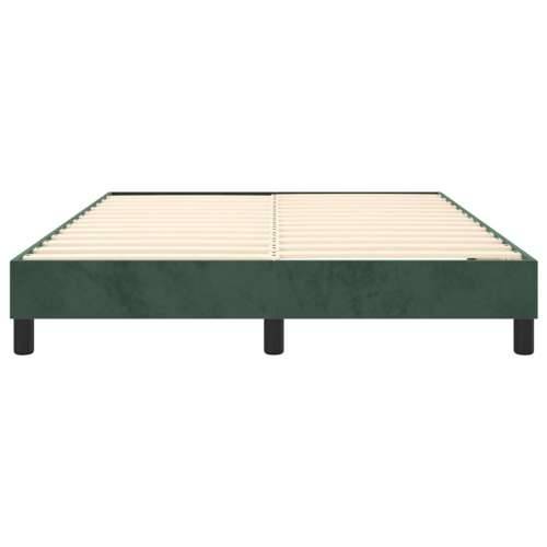 Okvir za krevet bez madraca tamnozeleni 140x190 cm baršunasti - Tamnozelena 140 x 190 cm 25 cm Cijena