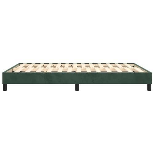 Okvir za krevet bez madraca tamnozeleni 140x190 cm baršunasti - Tamnozelena 140 x 190 cm 25 cm Cijena