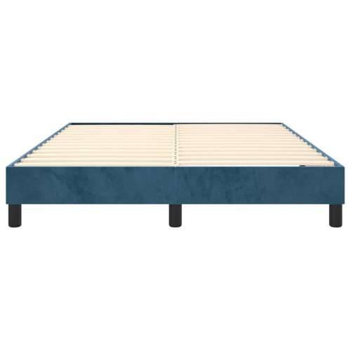 Okvir za krevet bez madraca tamnoplavi 140x190 cm baršunasti - Tamno plava 140 x 190 cm 25 cm Cijena