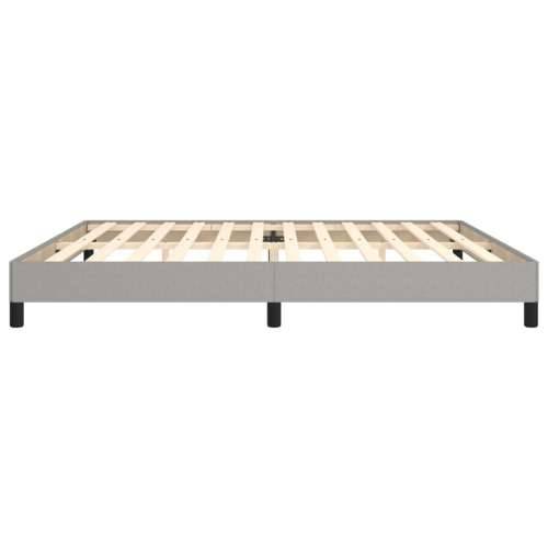 Okvir za krevet bez madraca svjetlosivi 200 x 200 cm od tkanine Svjetlosiva 200 x 200 cm 25 cm Cijena