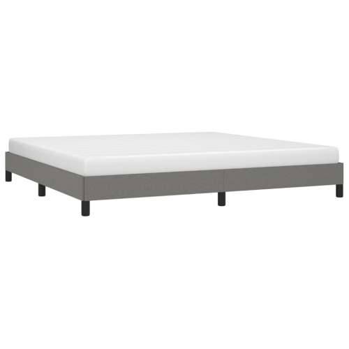 Okvir za krevet bez madraca tamnosivi 200x200 cm od tkanine Tamno siva 200 x 200 cm 25 cm Cijena
