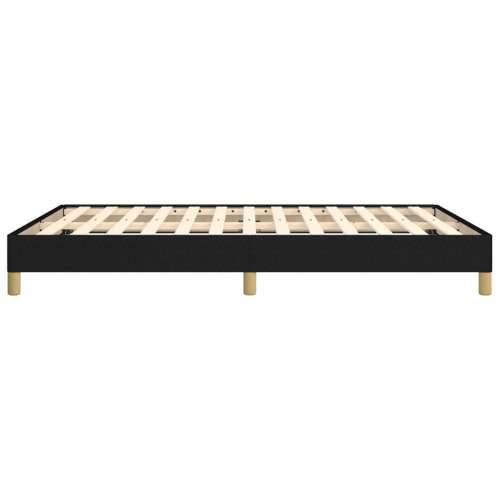 Okvir za krevet bez madraca crni 140 x 190 cm od tkanine - Crna 140 x 190 cm 25 cm Cijena
