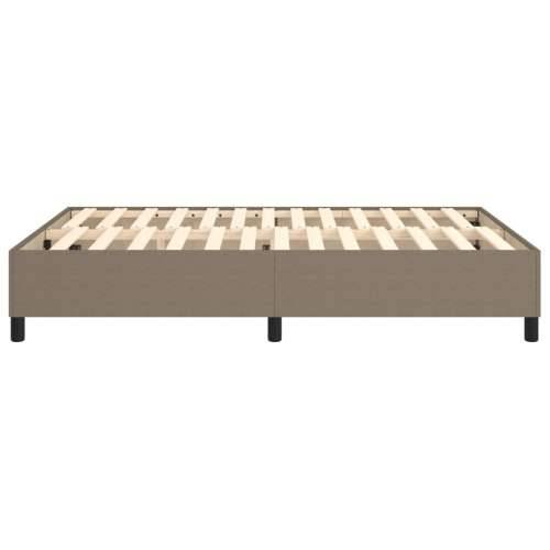 Okvir za krevet bez madraca smeđesivi 140 x 190 cm od tkanine - Sivo-smeđa 140 x 190 cm 35 cm Cijena
